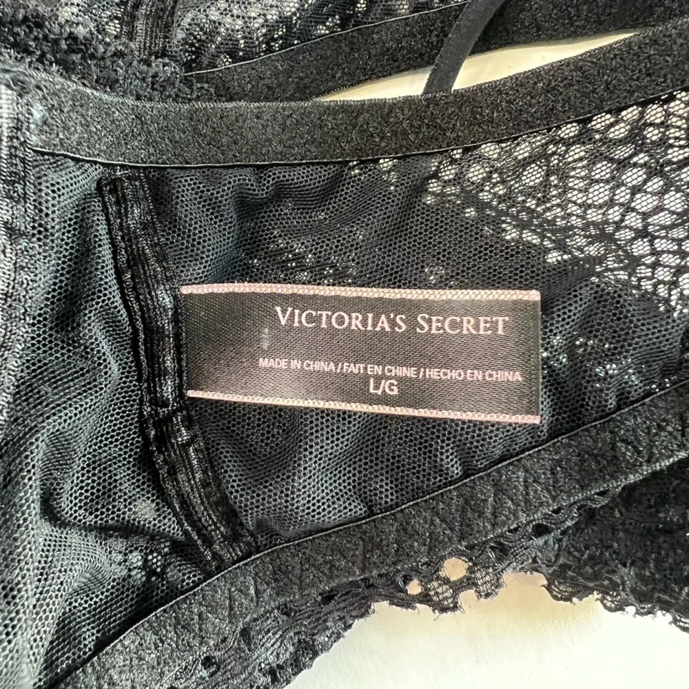Victoria's Secret Black Lace Bralettes Racerback